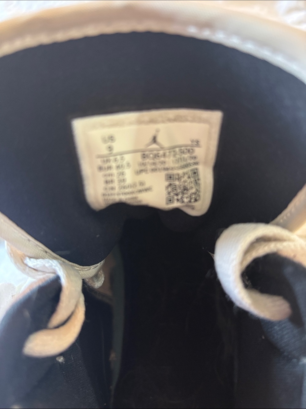 Jordan Women's Sneakers in White and Black
